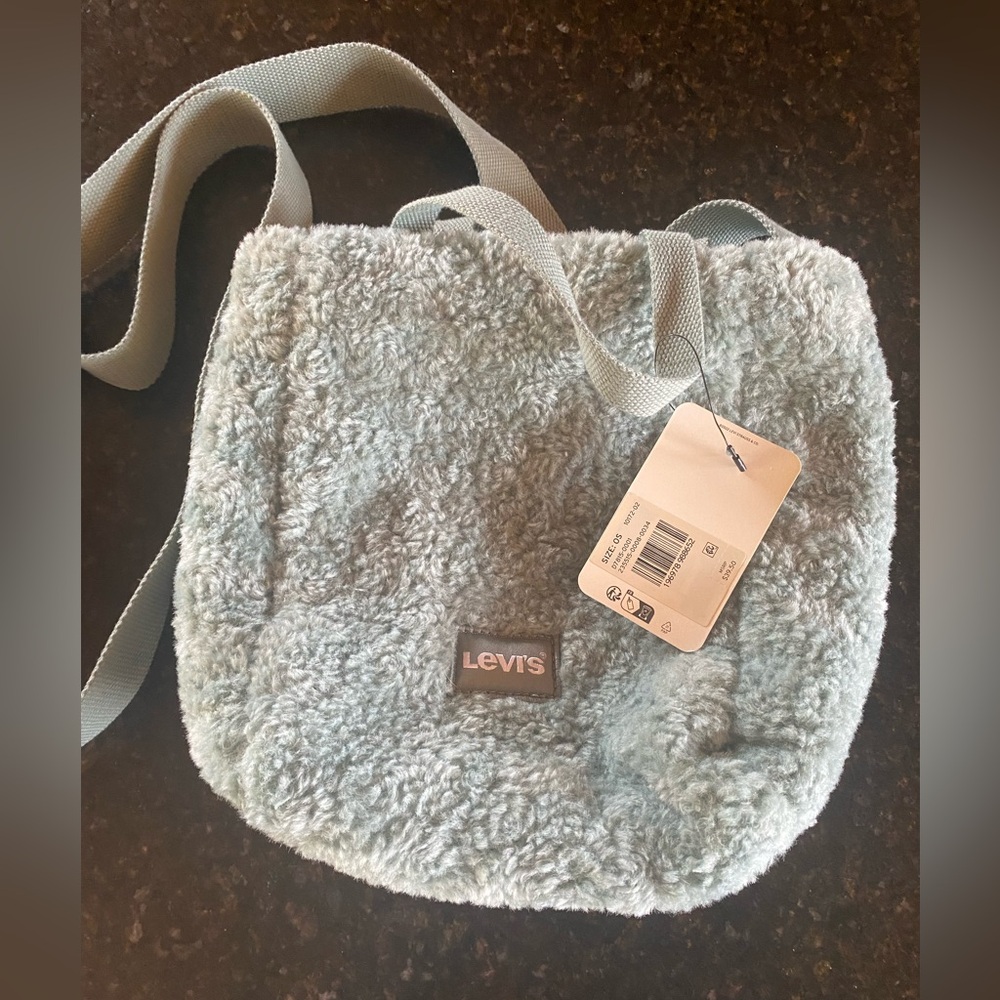 Levi’s soft sherpa tote cross body bag